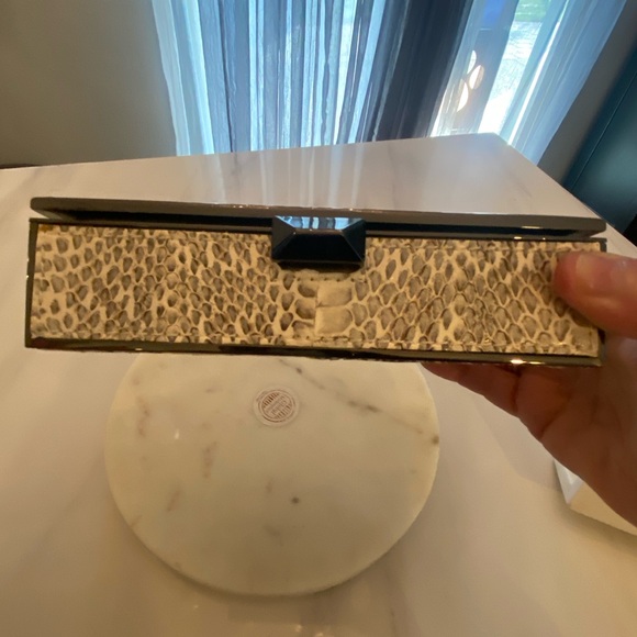 Rebecca Minkoff Snakeskin Clutch NWT